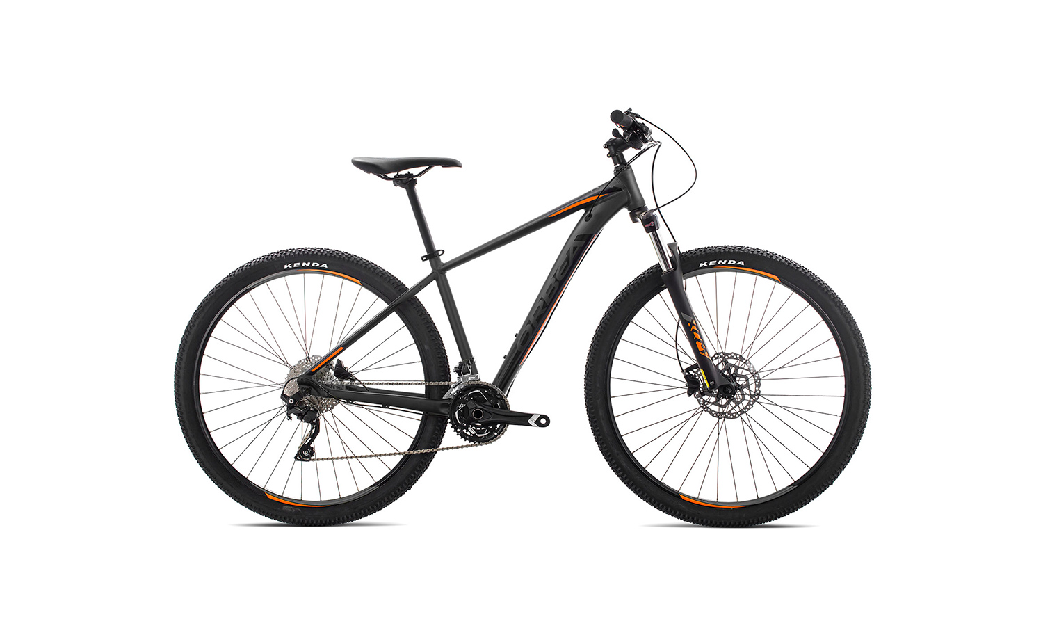 Фотография Велосипед Orbea MX 27 30 (2019) 2019 Черно-оранжевый 